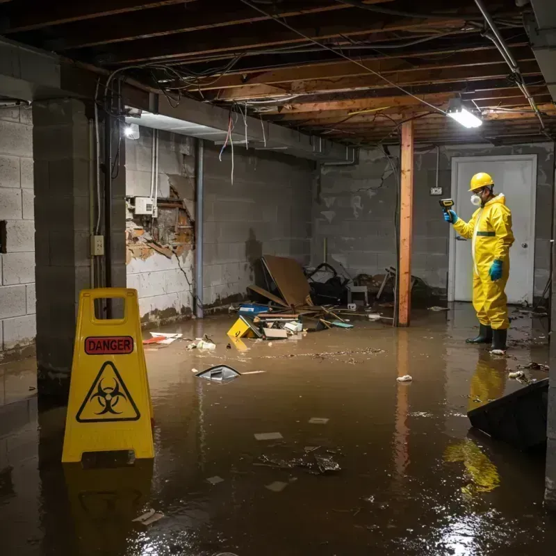 Flooded Basement Electrical Hazard in Greene County, MO Property